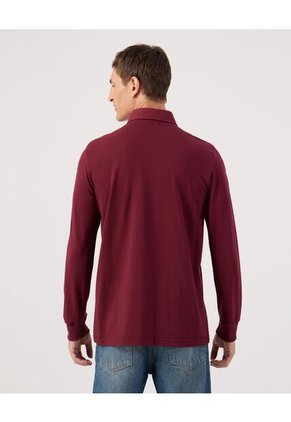 Polo Para Hombre Cuello Maquina Con Bolsillo Color Vino Marca Patprimo #44112751