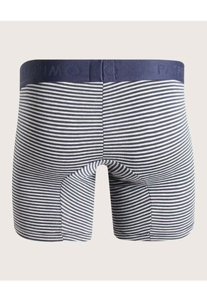 Pantaloncillo Algodón Mini Rayas Preteñido Elástico Expuesto X1 Para Hombre Azul Patprimo
