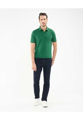 Polo Para Hombre Cuello Maquina Con Bolsillo Color Verde  Marca Patprimo #44112698