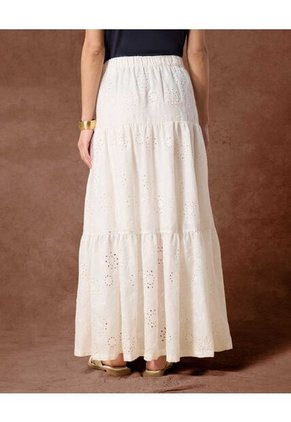 Falda  Para Mujer Medio Color Blanco Marca Patprimo #30140421