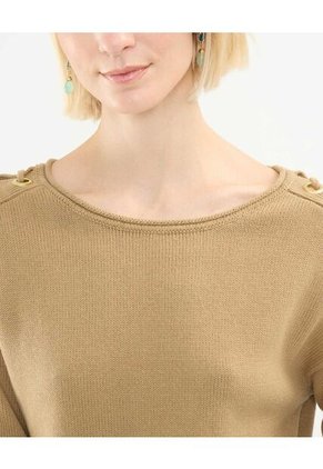 Saco Para Mujer Cuello Redondo Color Café  Marca Patprimo #30330601