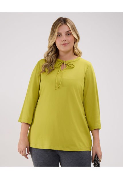 Camiseta Para Mujer Manga 3/4 Color Verde  Marca Patprimo #14091398