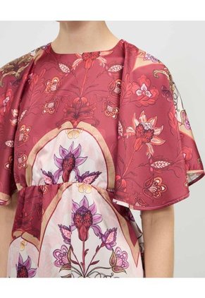 Vestido Para Mujer M/C Medio Color Vino Marca Patprimo #30171041