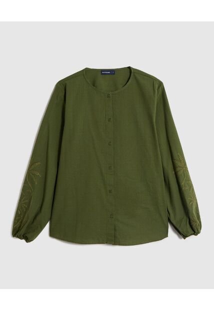 Blusa  Para Mujer Manga Larga Color Verde Marca Patprimo #30123616