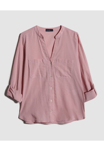 Blusa Para Mujer Manga Larga Color Rosa Marca Patprimo #30123345