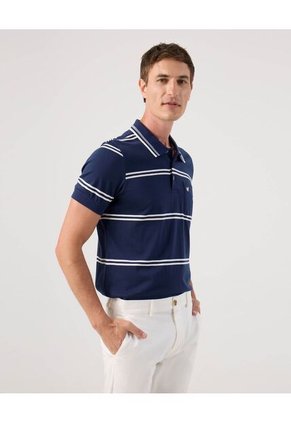 Polo Para Hombre Cuello Tejido Con Bolsillo Color Azul Marca Patprimo #44112748