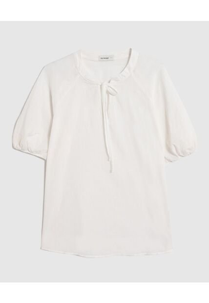 Blusa  Para Mujer Manga Corta Color Blanco Marca Patprimo #30123566