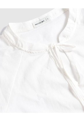 Blusa  Para Mujer Manga Corta Color Blanco Marca Patprimo #30123566