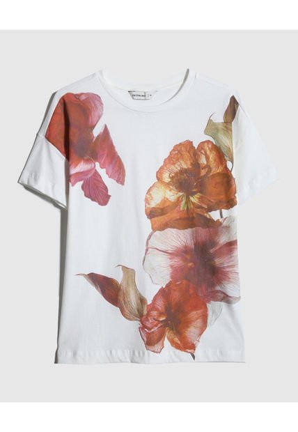Camiseta Para Mujer Manga Corta Color Blanco Marca Patprimo #30093533