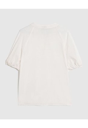 Blusa  Para Mujer Manga Corta Color Blanco Marca Patprimo #30123566