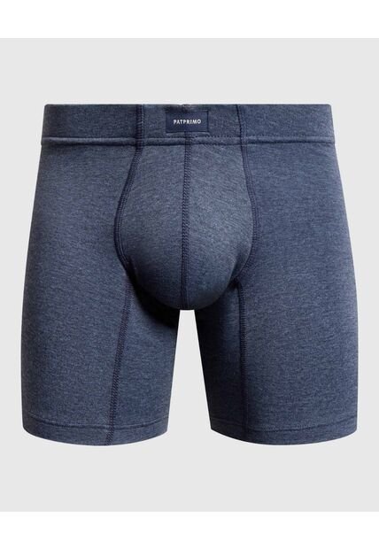 Boxer Medio Unicolor  X1 Para Hombre Azul Patprimo