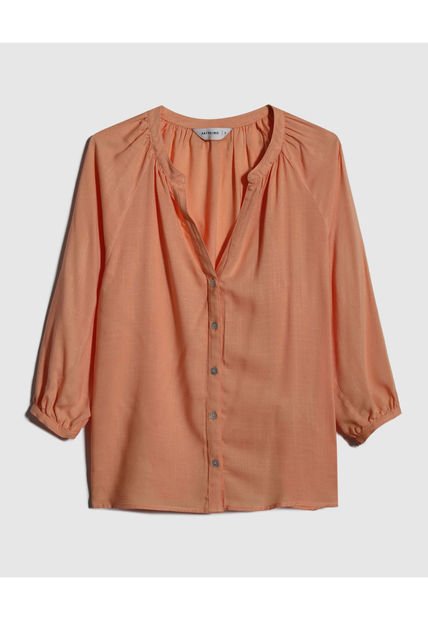 Blusa Para Mujer Manga 3/4 Color Naranja Marca Patprimo #30123342