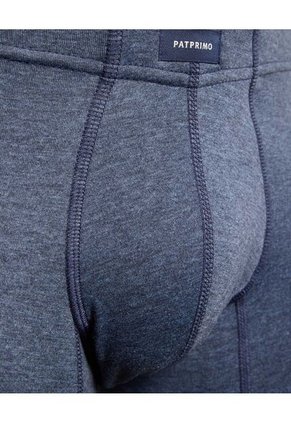 Boxer Medio Unicolor  X1 Para Hombre Azul Patprimo