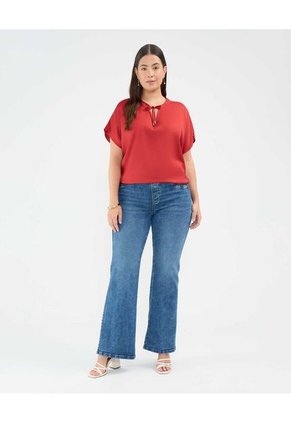 Blusa Para Mujer Manga Corta Color Rojo Marca Patprimo #14121362