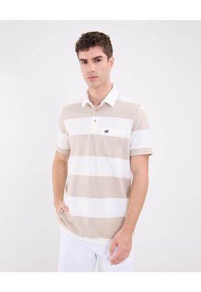 Polo Para Hombre Cuello Maquina Con Bolsillo Color Beige Marca Patprimo #44112745