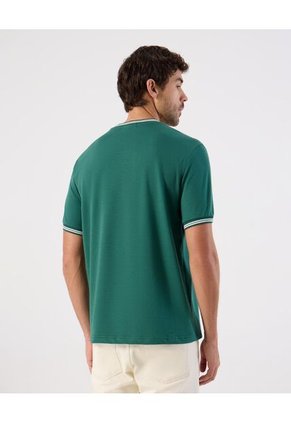 Camiseta  Para Hombre Manga Corta Cuello Redondo Color Verde Marca Patprimo #44097280
