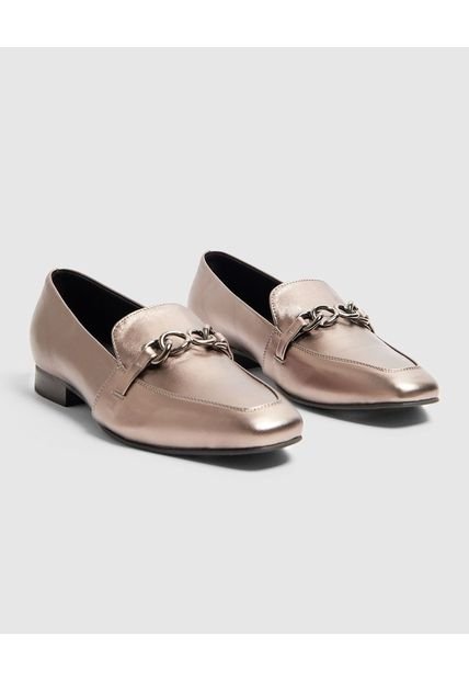 Mocasines Para Mujer  Color Dorado Marca Patprimo #30680069