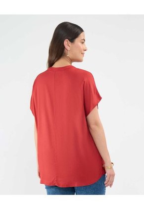 Blusa Para Mujer Manga Corta Color Rojo Marca Patprimo #14121362