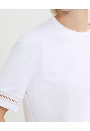 Camiseta Para Mujer Manga Corta Cuello Redondo Color Blanco Marca Patprimo #30093718