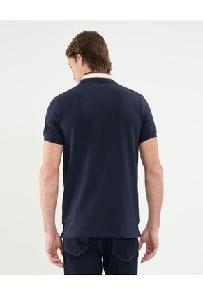 .Polo Para Hombre Cuello Tejido Patprimo Color Azul #44112660