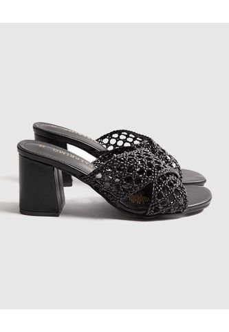 Sandalias Para Mujer Tacon Color Negro Marca Patprimo #30690090 Patprimo