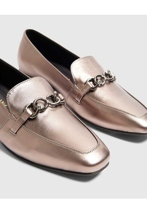 Mocasines Para Mujer  Color Dorado Marca Patprimo #30680069