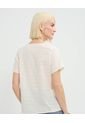 Blusa Para Mujer Manga Corta Color Beige Marca Patprimo #30123464 de Patprimo