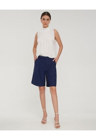 Bermuda  Para Mujer  Color Azul Marca Patprimo #30100352 Patprimo