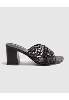 Sandalias Para Mujer Tacon Color Negro Marca Patprimo #30690090