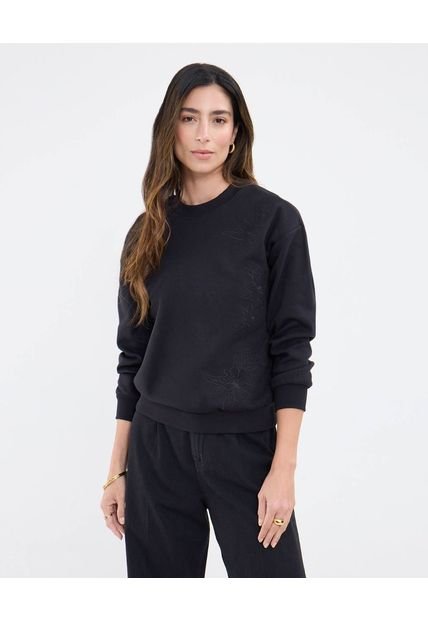 Saco Para Mujer Cuello Redondo Color Negro Marca Patprimo #30330660