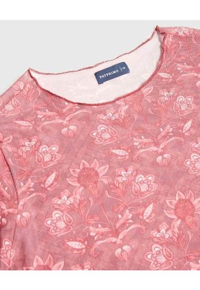 Camiseta Para Mujer Manga Larga Cuello Redondo Color Vino Marca Patprimo #14091432