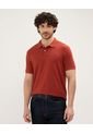 Polo Para Hombre Cuello Tejido Sin Bolsillo Color Terracota Marca Patprimo #44112696 de Patprimo