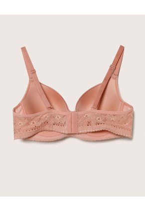 Brasier Copa Entera Unicolor Base En Encaje  Para Mujer Rosa Patprimo