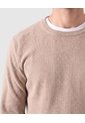 Saco Tejido De Cuello Redondo Para Hombre  Para Hombre Beige Patprimo de Patprimo