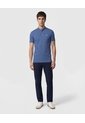 Polo Unicolor Cuello Mao   Para Hombre Azul Patprimo de Patprimo