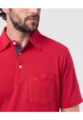 Polo Con Bolsillo De Parche Para Hombre  Para Hombre Rojo Patprimo