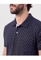 Polo Estampada Con Bolsillo   Para Hombre Azul Patprimo de Patprimo