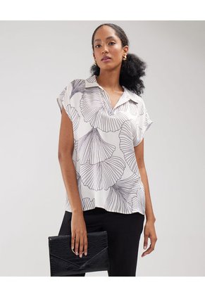 Blusa Para Mujer Manga Corta Color Blanco Marca Patprimo #30123340