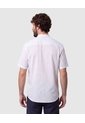 Camisa Manga Corta Cuello Mao   Para Hombre Azul Patprimo de Patprimo