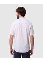 Camisa Manga Corta Cuello Mao   Para Hombre Azul Patprimo de Patprimo