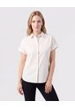 Camisa Manga Con Doblez Mujer  Para Mujer Blanco Patprimo de Patprimo