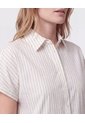 Camisa Manga Con Doblez Mujer  Para Mujer Blanco Patprimo de Patprimo