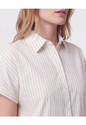 Camisa Manga Con Doblez Mujer  Para Mujer Blanco Patprimo