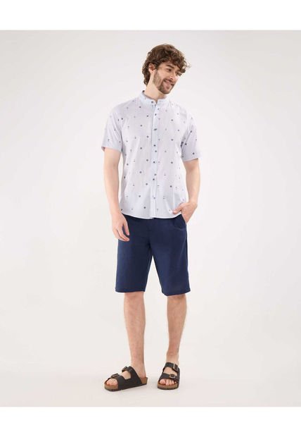 Camisa Para Hombre Manga Corta Sin Bolsillo Color Gris  Marca Patprimo #44013050