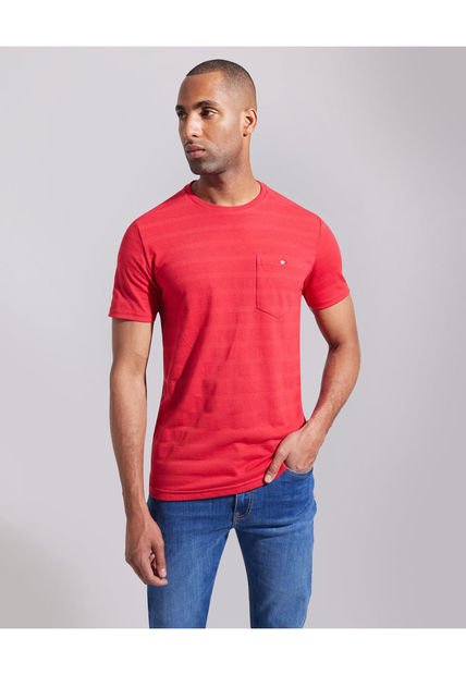 Camiseta Para Hombre Manga Corta Color Rojo  Marca Patprimo #44090819