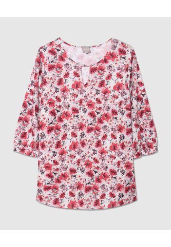 Blusa Para Mujer Manga 3/4 Color Blanco Marca Patprimo #14121321 Patprimo