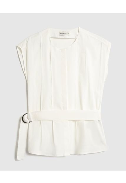 Blusa Para Mujer Manga Corta Color Blanco Marca Patprimo #30123561
