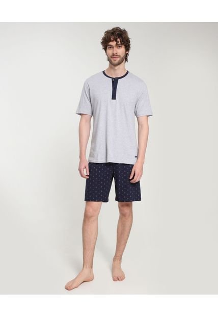 Pijama Para Hombre M/C P/C Color Gris Marca Patprimo #44040182