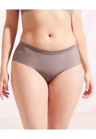 Panty Cachetero Invisible Unicolor  Para Mujer Café Patprimo Patprimo