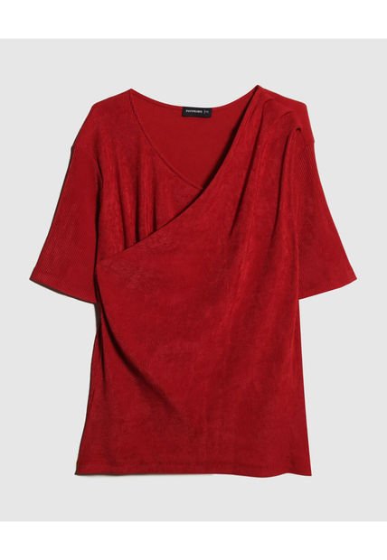 Camiseta Para Mujer Manga Corta Color Vino Marca Patprimo #14091392